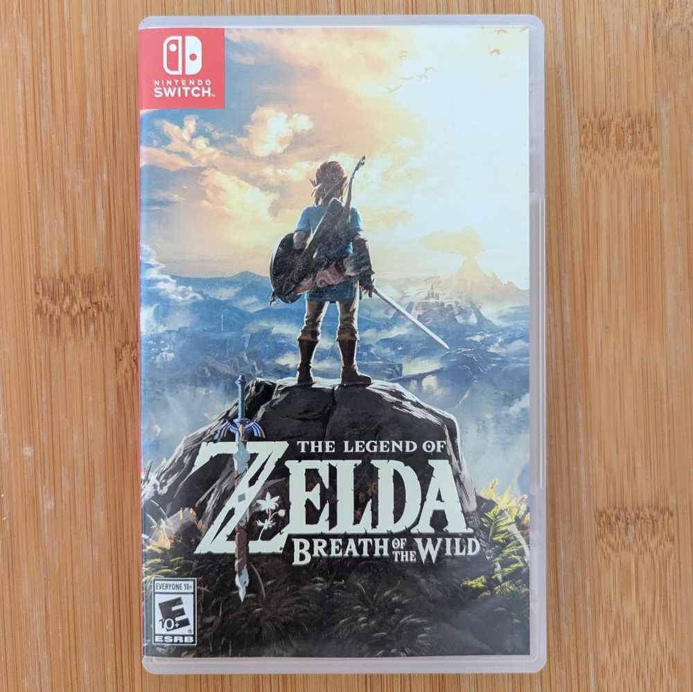 Nintendo Switch Legend of Zelda Breath of the Wild Game With Case